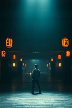风筝线另一端动画封面，屋顶上放飞风筝的少女