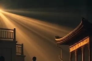 沉默的证词封面，法庭木质栏杆与空座椅